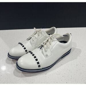G/Fore Stud Cap Toe Gallivanter Spikeless Golf Shoes Women 8.5 Snow Pre Loved